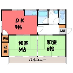 第二橋本マンションの物件間取画像